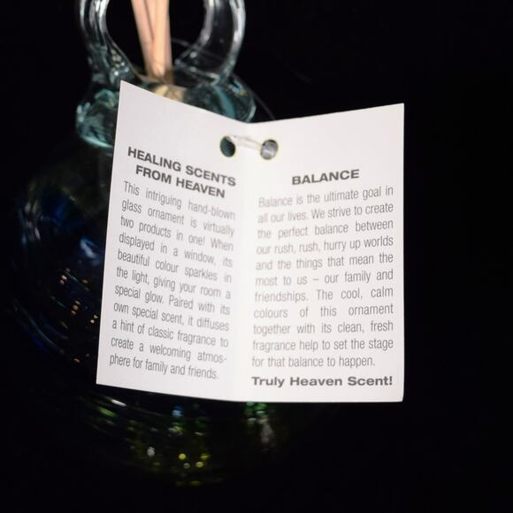 Kitras Art Glass Healing Scents From Heaven Handblown 4" Ornament Diffuser Oil - Picture 9 of 11